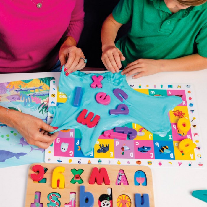 Alternate Image #1 of Lowercase Find & Fit Silicone Puzzle with Wooden Tray