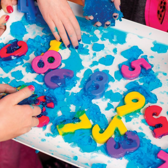 Alternate Image #1 of Numbers & Shapes Find & Fit Silicone Puzzle with Wooden Tray