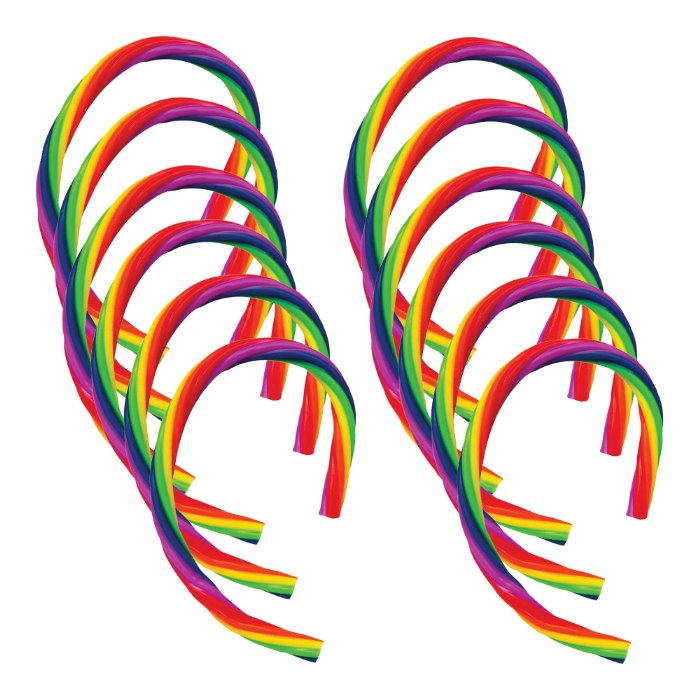 Primary Image of Stretchy Rainbow Ropes - Set of 12