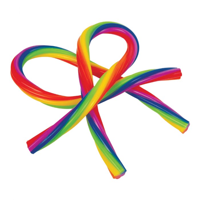 Alternate Image #1 of Stretchy Rainbow Ropes - Set of 12