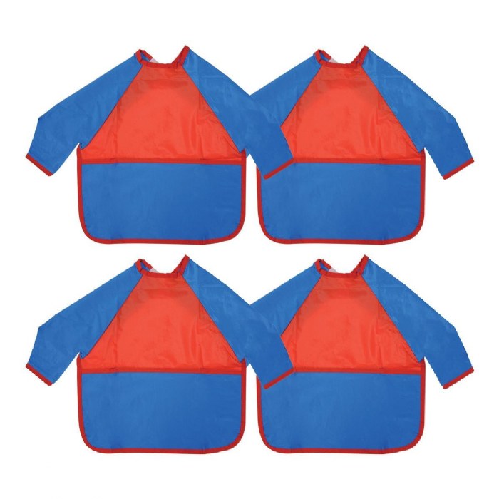 Primary Image of Toddler Long Sleeve Smock - Set of 4