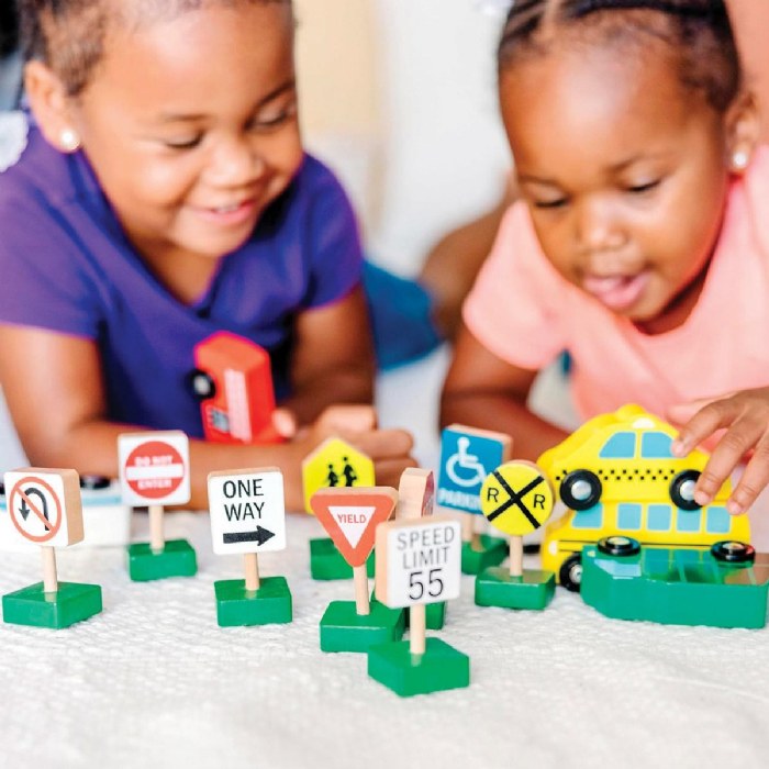 Alternate Image #1 of Wooden Vehicles and Traffic Signs - 15 Pieces