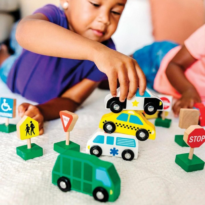 Alternate Image #1 of Wooden Vehicles and Traffic Signs - 15 Pieces