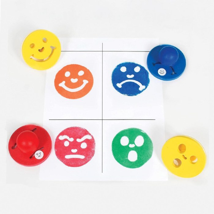 Alternate Image #1 of Giant Emotions Stamp Set - Set of 10