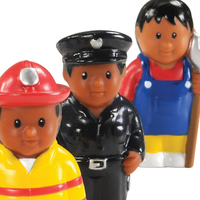 Alternate Image #1 of Community Workers 3" Tall - 8 Pieces