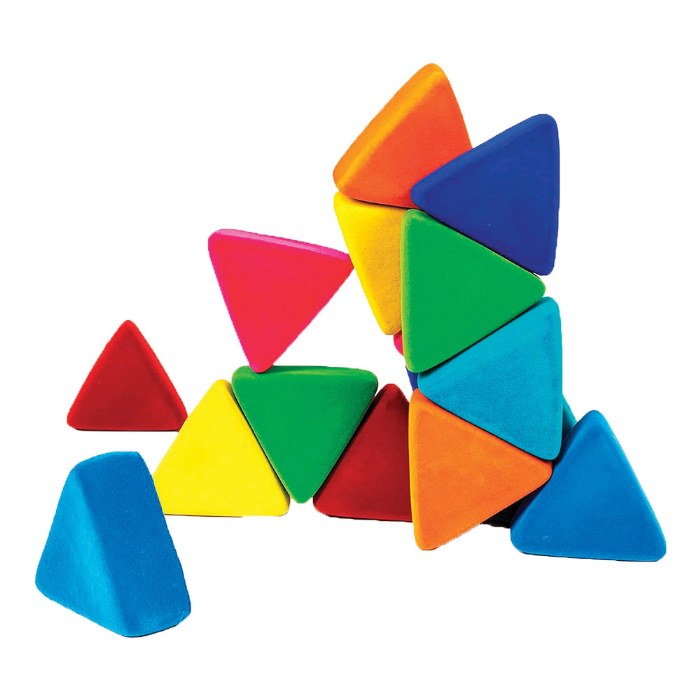 Alternate Image #1 of Rubbablox&trade; Just Triangles - 32 Pieces
