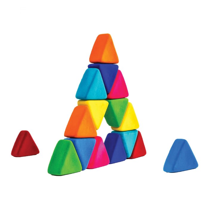 Alternate Image #1 of Rubbablox&trade; Just Triangles - 32 Pieces