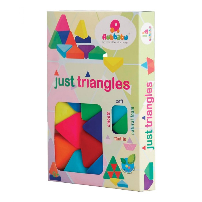 Alternate Image #1 of Rubbablox&trade; Just Triangles - 32 Pieces
