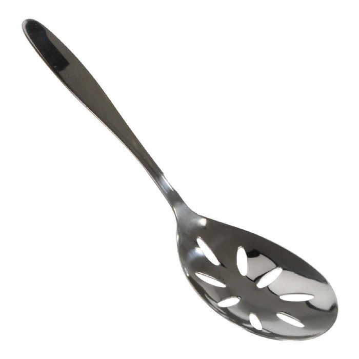 Alternate Image #1 of Polished Stainless Steel Slotted Spoons - Set of 4