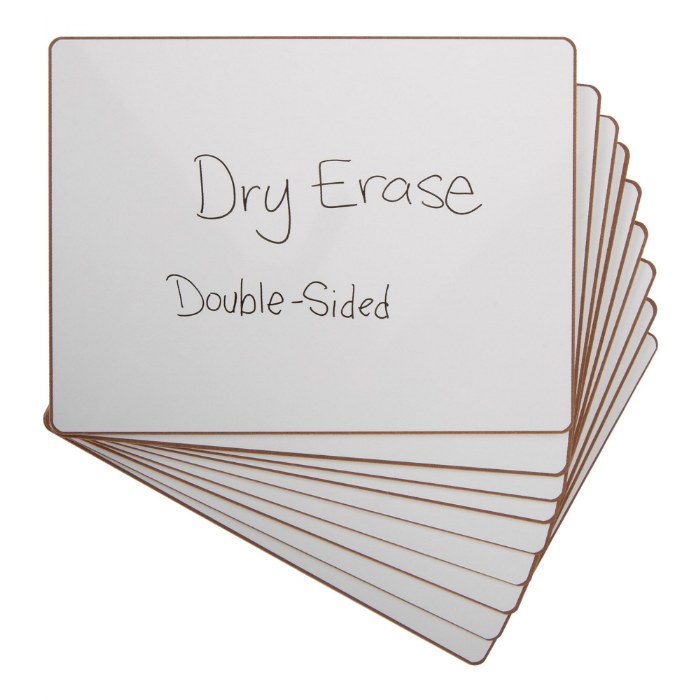 Alternate Image #1 of Magnetic Dry Erase Boards - Set of 10