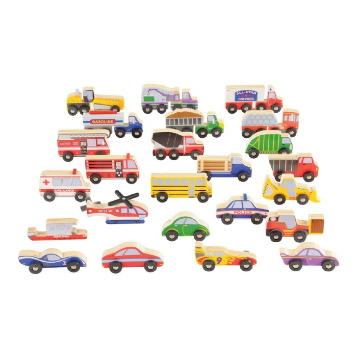 Primary Image of Wooden Transportation Set - 24 Pieces