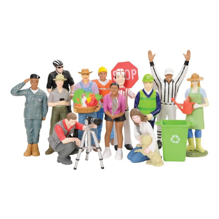 Primary Image of Vinyl Career Figures - 12 Pieces