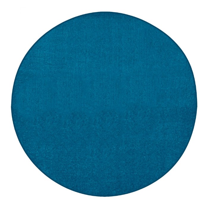 Primary Image of Solid Color Carpet - Marine Blue - 6' Round