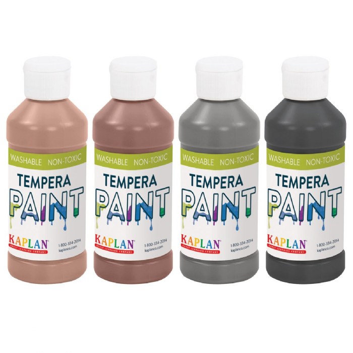 Alternate Image #1 of Kaplan Washable Multicultural Paint - Set of 8