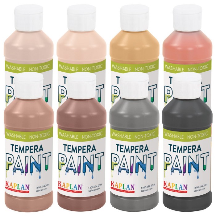 Primary Image of Kaplan Washable Multicultural Paint - Set of 8