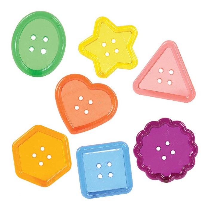 Primary Image of Clear Button Counters - 90 Pieces