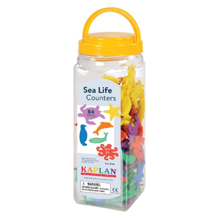 Alternate Image #1 of Sea Life Counters - 84 Pieces