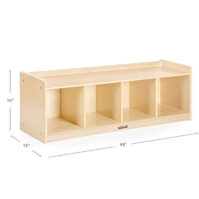 Alternate Image #1 of Carolina 4-Section Bench Cubby