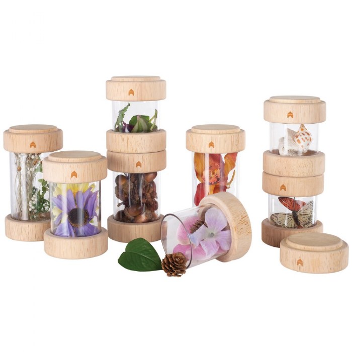 Alternate Image #1 of Treasure Tubes - Clear - Set of 8