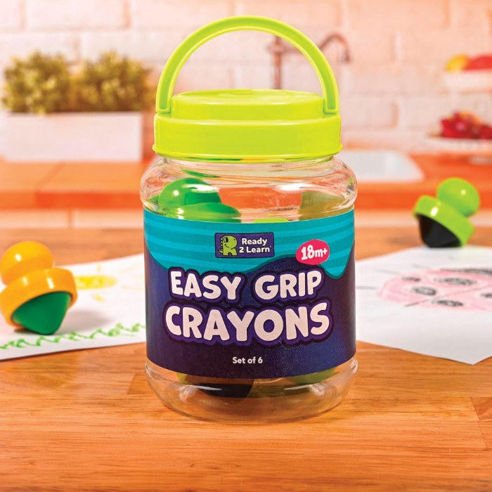 Alternate Image #1 of Easy-Grip Crayons - Set of 6