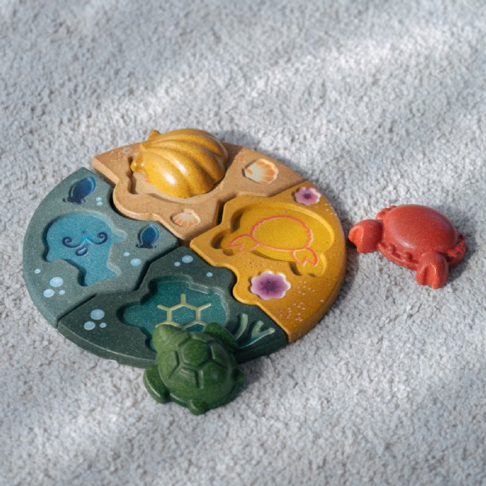 Alternate Image #1 of Eco-Friendly Wooden Marine Puzzle