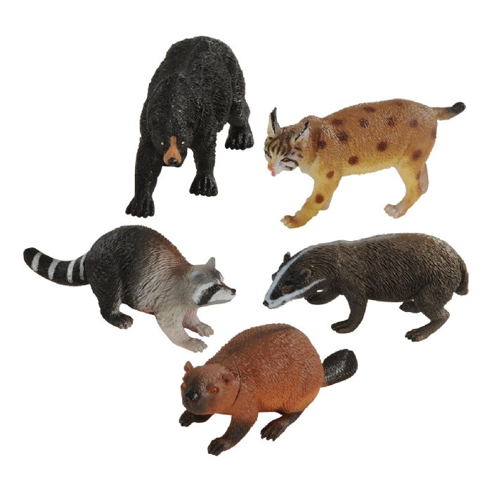 Primary Image of Textured Wilderness Animals Collection - 5 Pieces