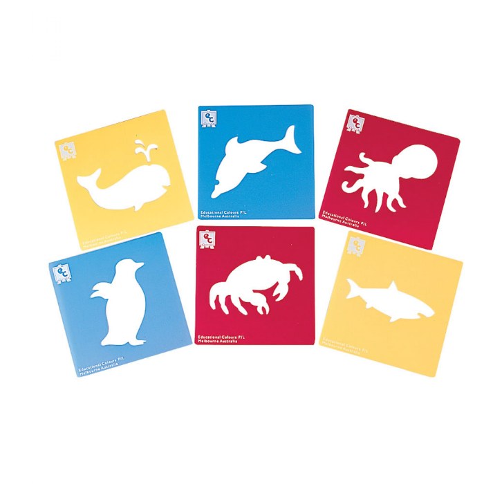 Alternate Image #1 of Life Science Stencils of Bugs and Animals - Set of 24
