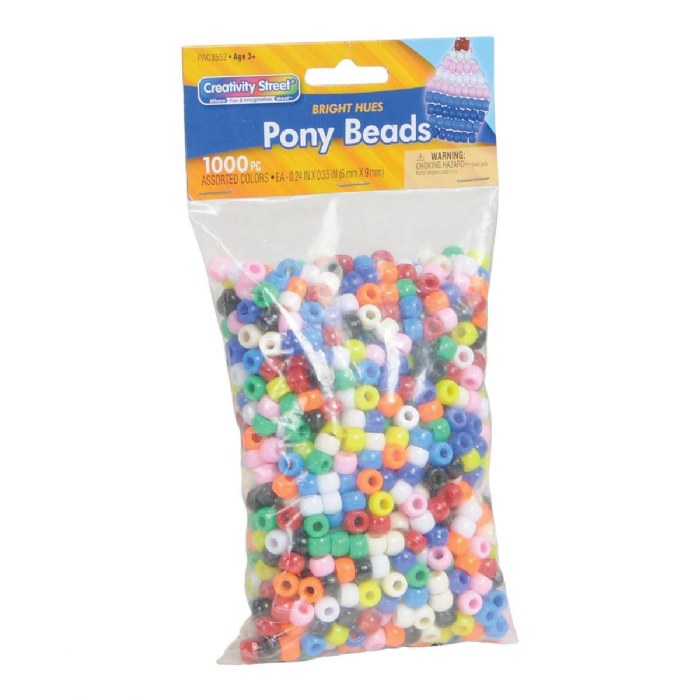 Alternate Image #1 of Multipurpose Pony Beads with Assorted Colors