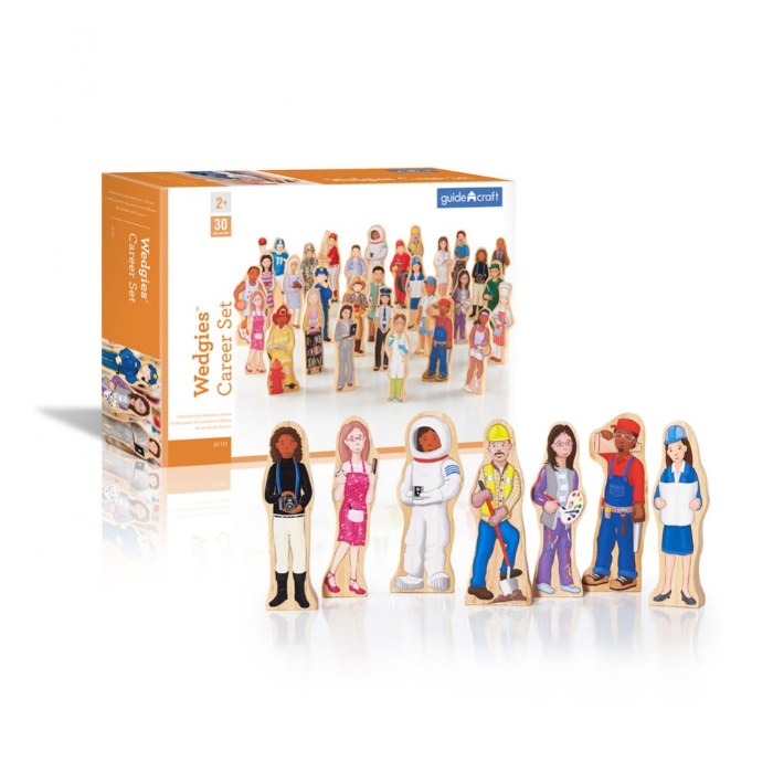 Alternate Image #1 of Wooden Wedgie Career People - 30 Pieces