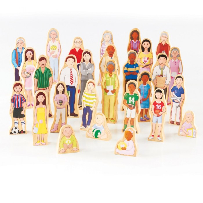 Primary Image of Wooden Wedgie Families - 28 Pieces