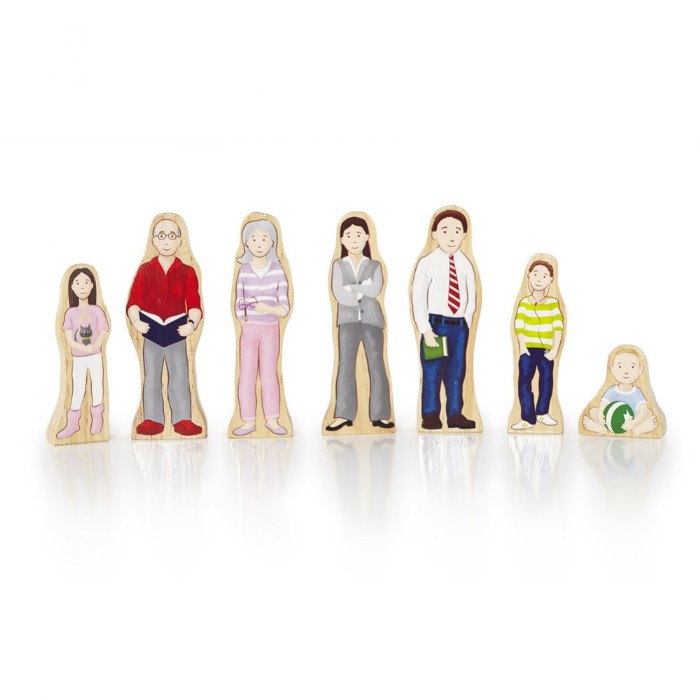 Alternate Image #1 of Wooden Wedgie Families - 28 Pieces