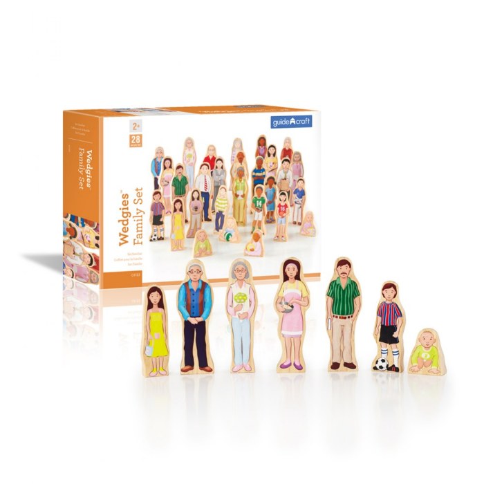 Alternate Image #1 of Wooden Wedgie Families - 28 Pieces