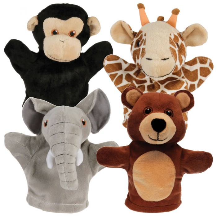 Primary Image of Tiny Friends Zoo Puppets - Set of 4