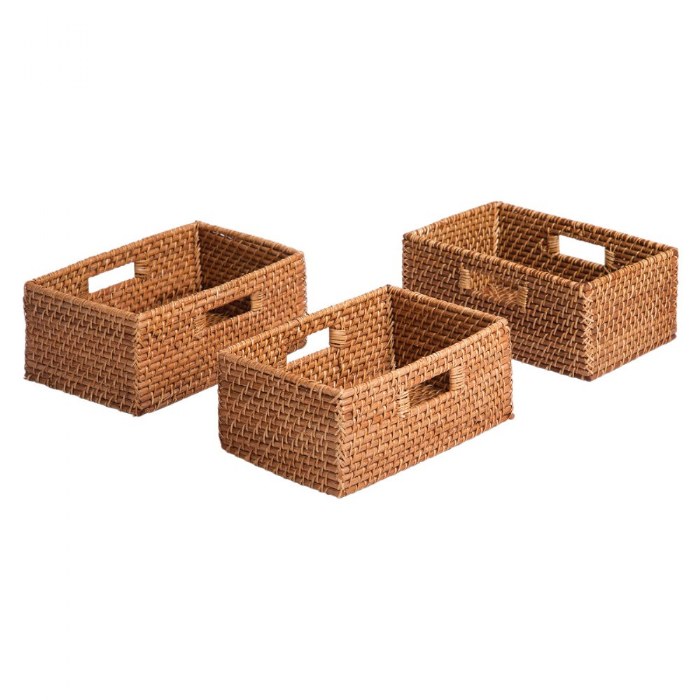 Primary Image of Sense of Place Rectangular Storage Baskets - Set of 3