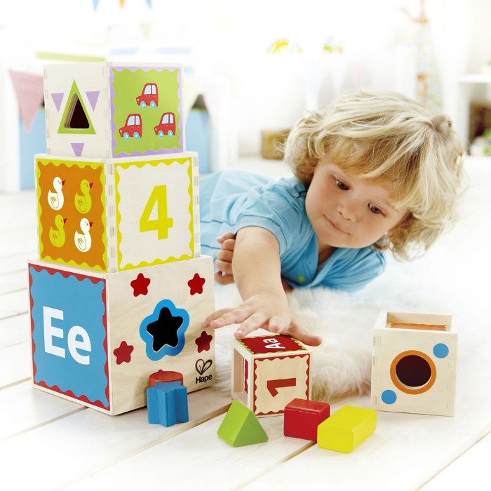 Alternate Image #1 of Pyramid of Play Wooden Nesting Blocks