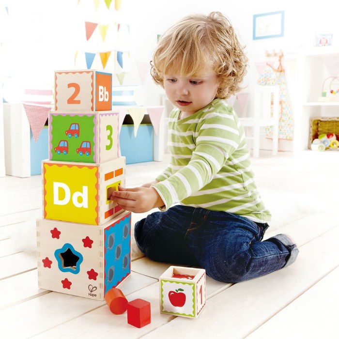 Alternate Image #1 of Pyramid of Play Wooden Nesting Blocks