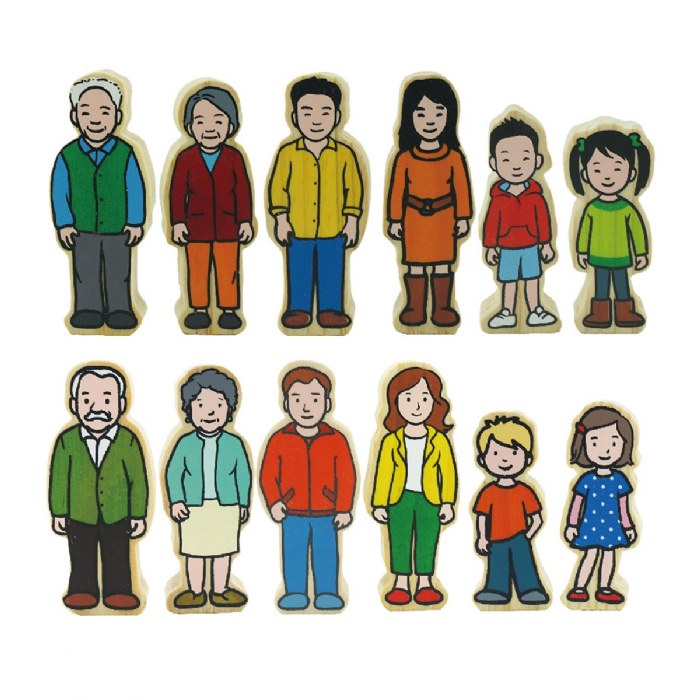 Alternate Image #1 of Wooden Community People - 42 Pieces