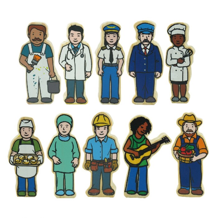 Alternate Image #1 of Wooden Community People - 42 Pieces
