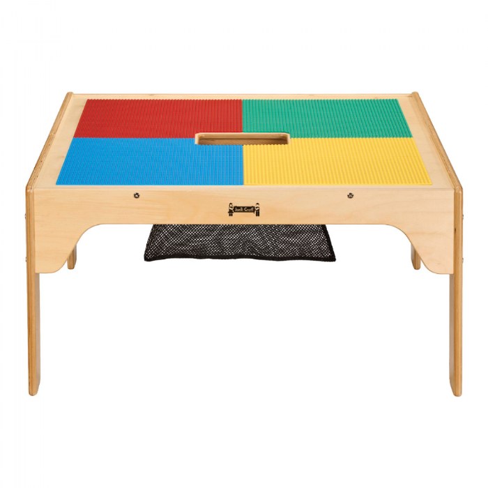 Alternate Image #1 of Wooden FunTable&reg; Standard Size with Brick Plate Top