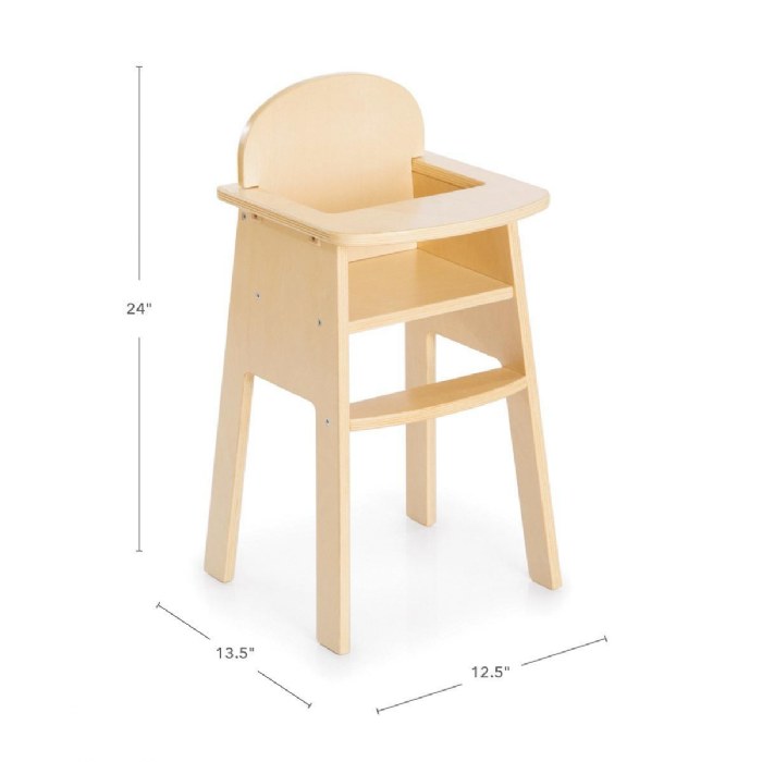 Alternate Image #1 of Wooden Doll High Chair