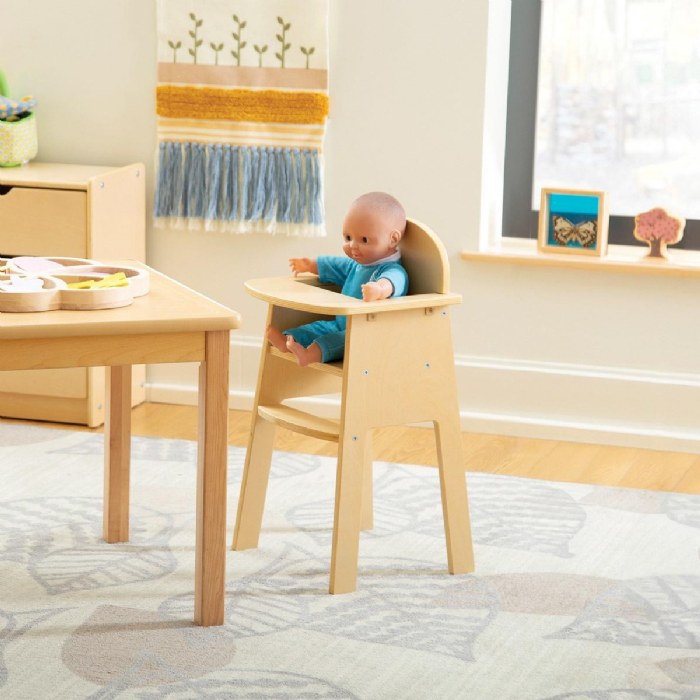 Alternate Image #1 of Wooden Doll High Chair