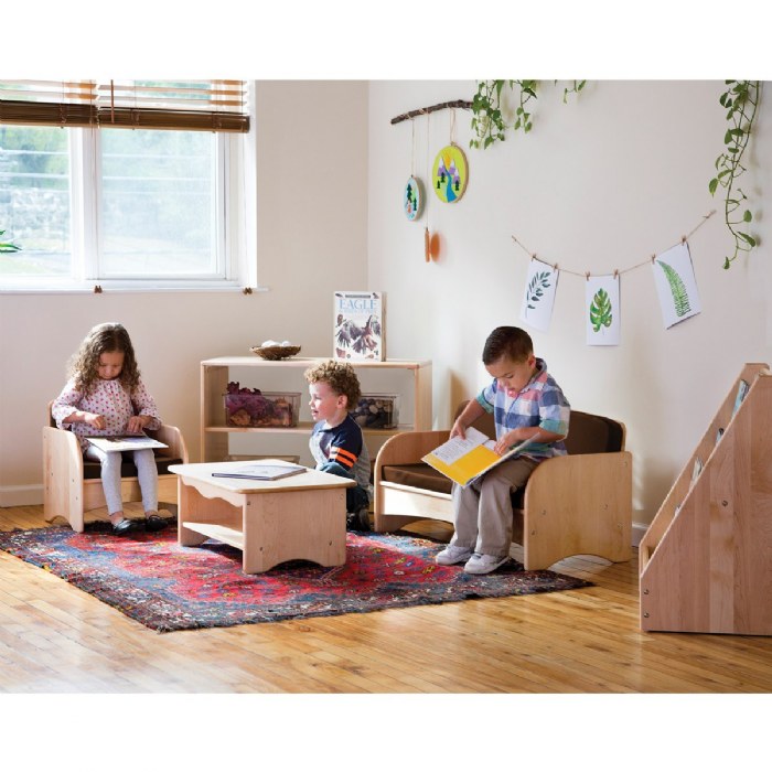 Alternate Image #1 of Premium Solid Maple Couch - Brown