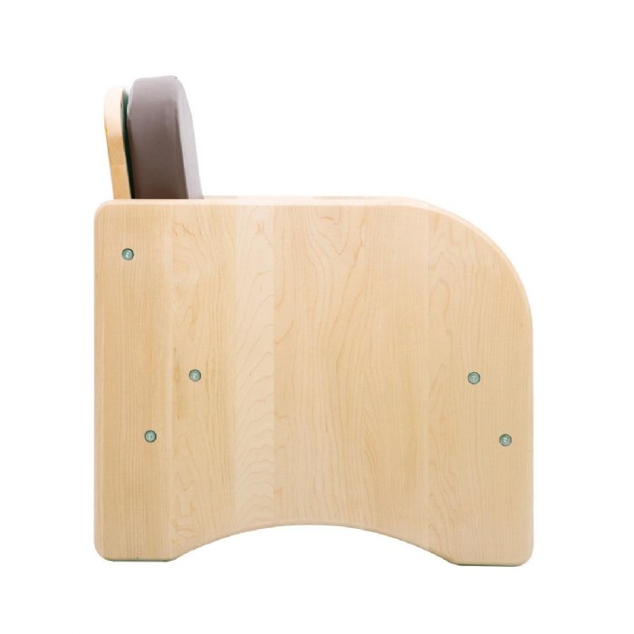 Alternate Image #1 of Premium Solid Maple Chair - Brown