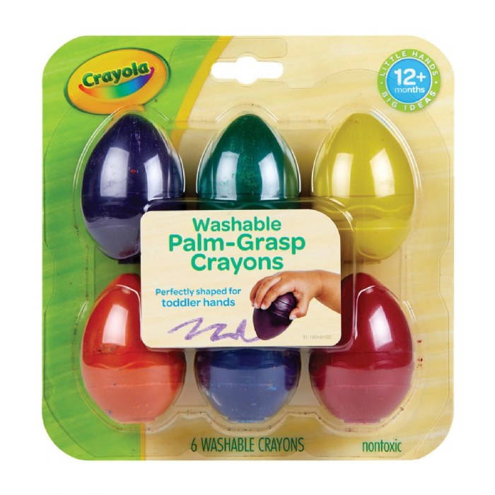 Alternate Image #1 of My First Crayola&trade; Palm-Grip Crayons - Single box - 6 colors