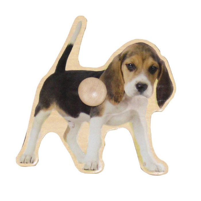 Alternate Image #1 of Large Knob Pets Puzzle - Rabbit, Dog, Parrot, Cat