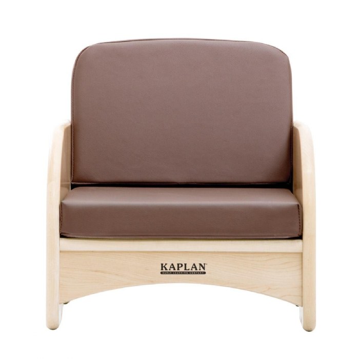 Alternate Image #1 of Premium Solid Maple Toddler Couch and Chair Group - Brown