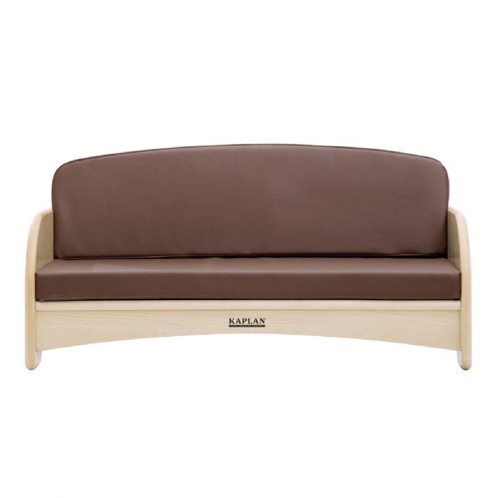 Alternate Image #1 of Premium Solid Maple Toddler Couch and Chair Group - Brown