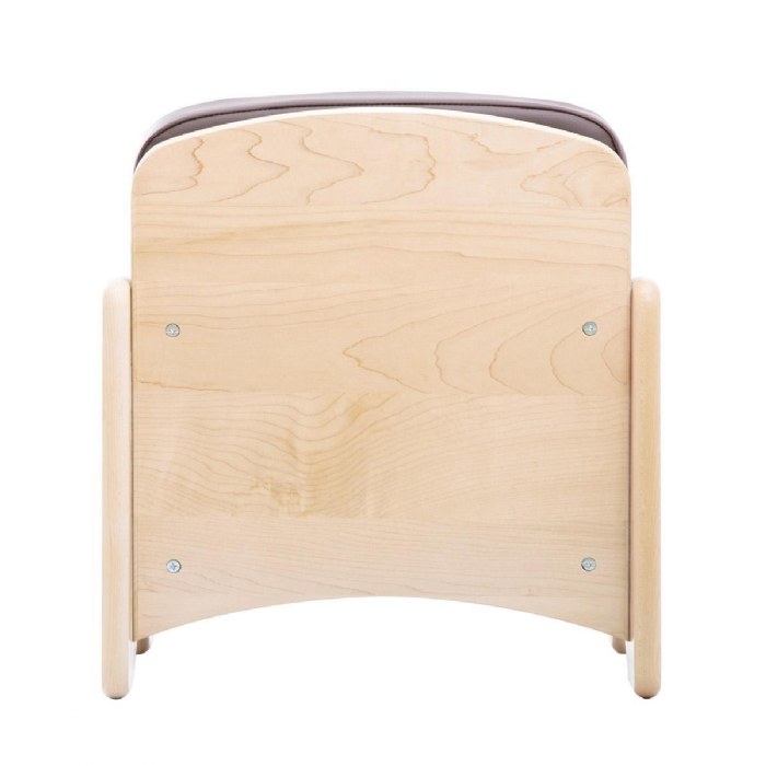 Alternate Image #1 of Premium Solid Maple Toddler Couch and Chair Group - Brown