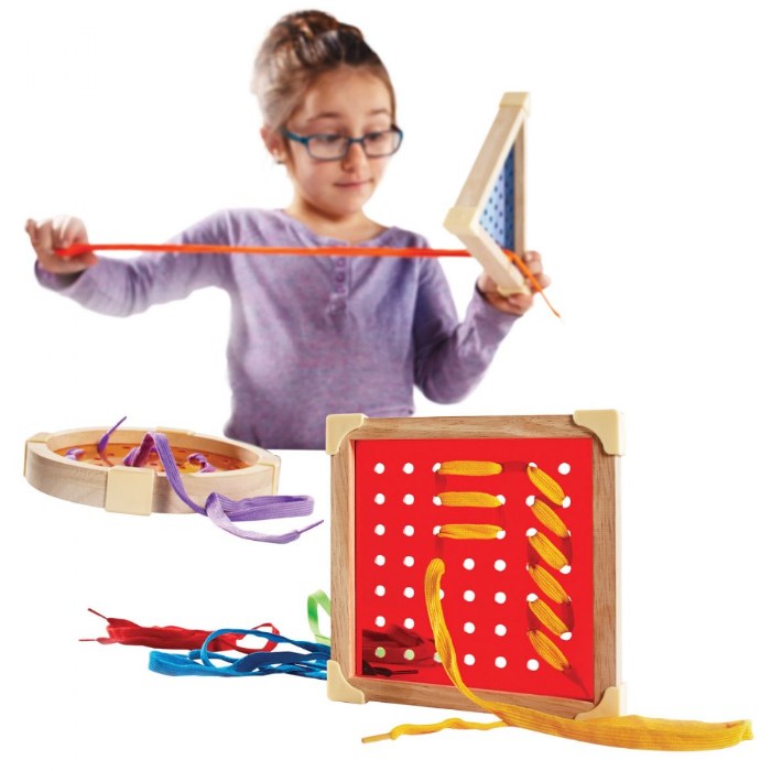 Alternate Image #1 of Oversized Geo Lacing Boards - 3 Shapes