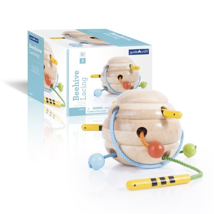 Alternate Image #1 of Beehive Lacing Activity with Three Bees